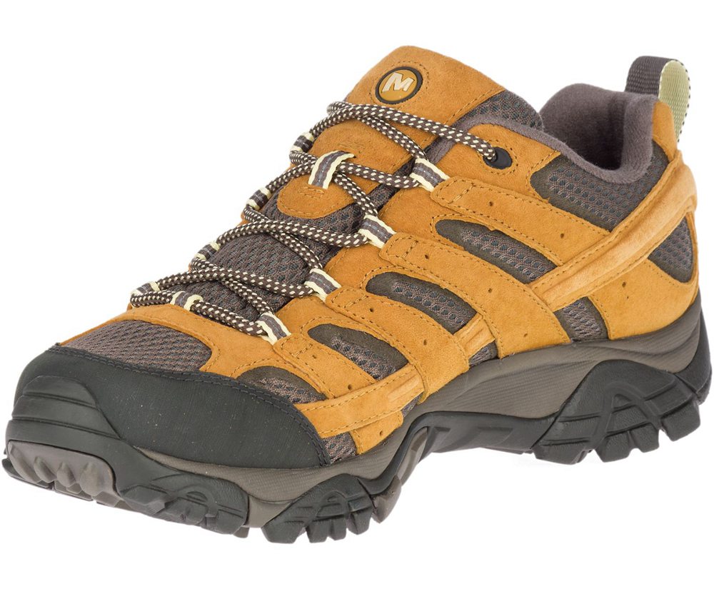 Buty Trekkingowe Merrell Męskie Brązowe/Czarne - Moab 2 Ventilator - 752180-WSO